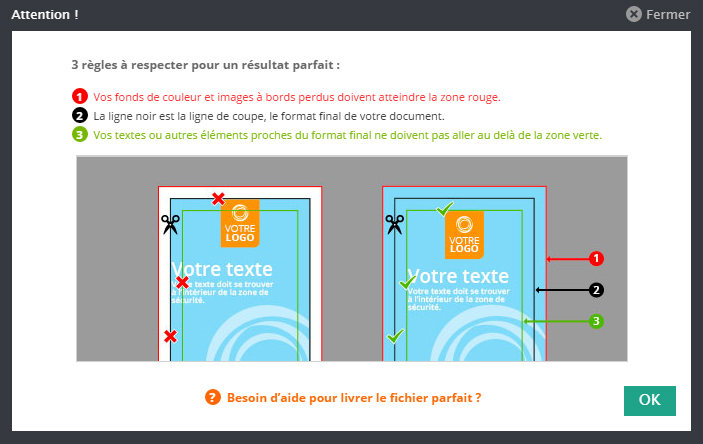 Débord imprimés
